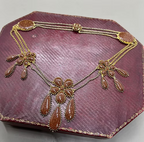 Aventurine Georgian Pansy Necklace