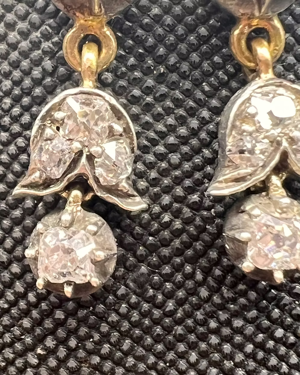 Victorian Old Cut Diamond Earrings