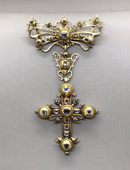 Iberian Diamond Cross Pendant