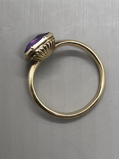 George II Amethyst Solitaire c.1750