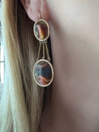 French Empire Agate Earrings