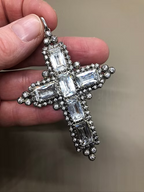 Edwardian Silver Paste Cross