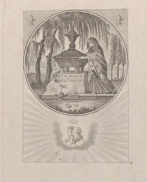 The Tomb of Louis XVI with Hidden Silhouettes