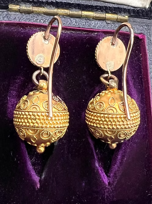 Etruscan Revival earrings