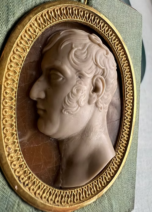 Grand Tour Hardstone Portrait c.1810.