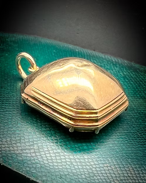 Georgian Foiled Rock Crystal Pendant