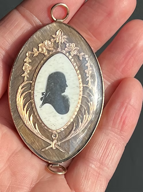 Mourning Silhouette Pendant