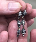 Rose-diamond Triple Teardrops