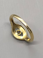 Victorian Pearl and Diamond 'Eye' ring