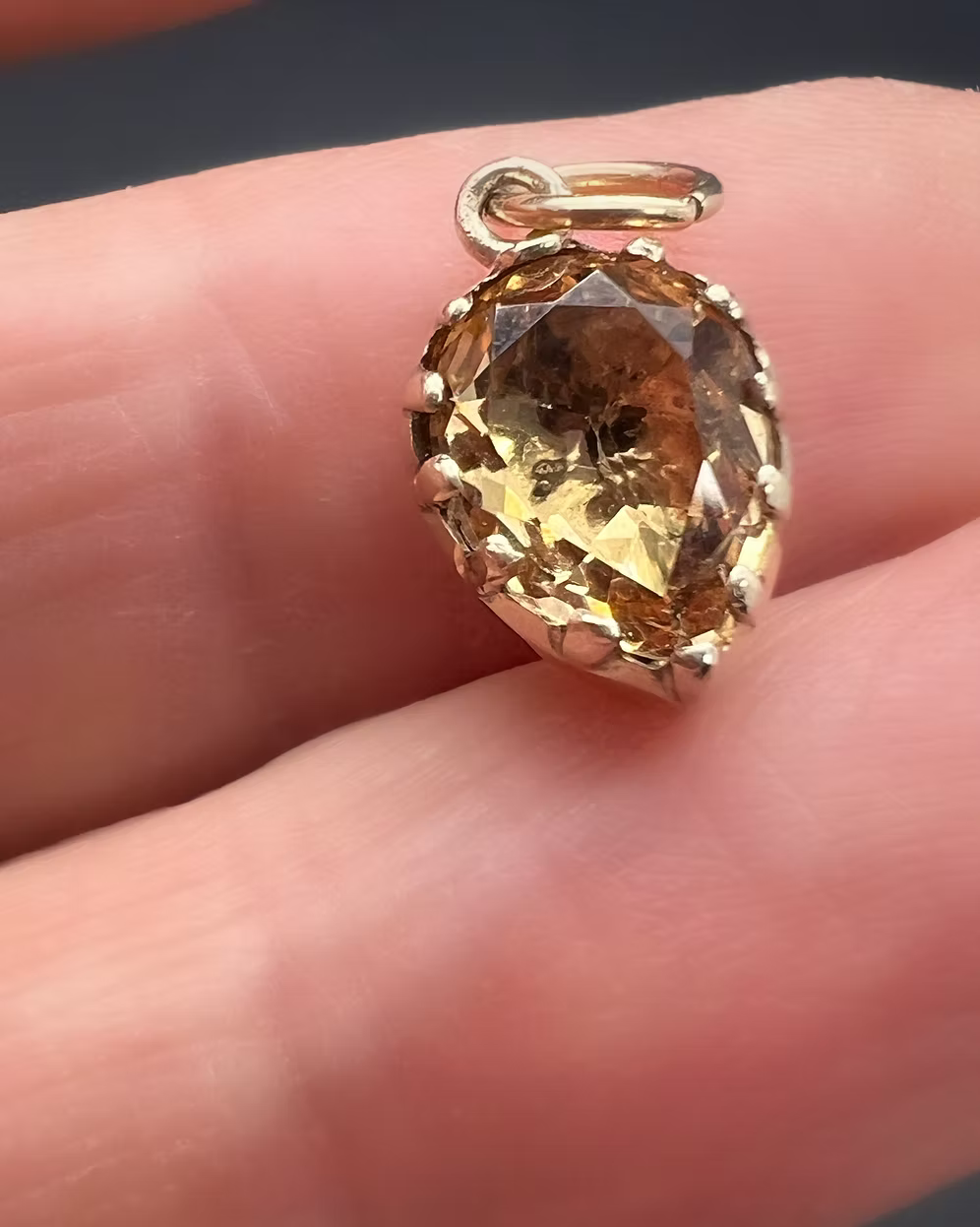 Georgian Topaz Heart