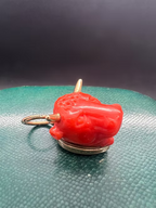 Coral Bull charm