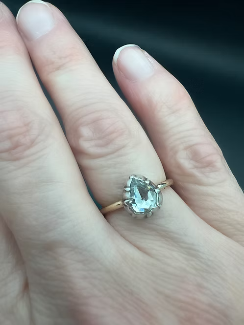 Heart-shaped Rose Diamond Ring
