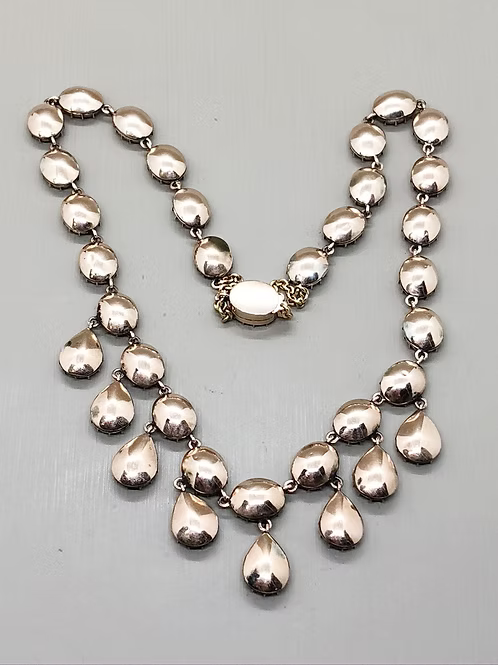 Stunning Magenta Pink Paste Necklace