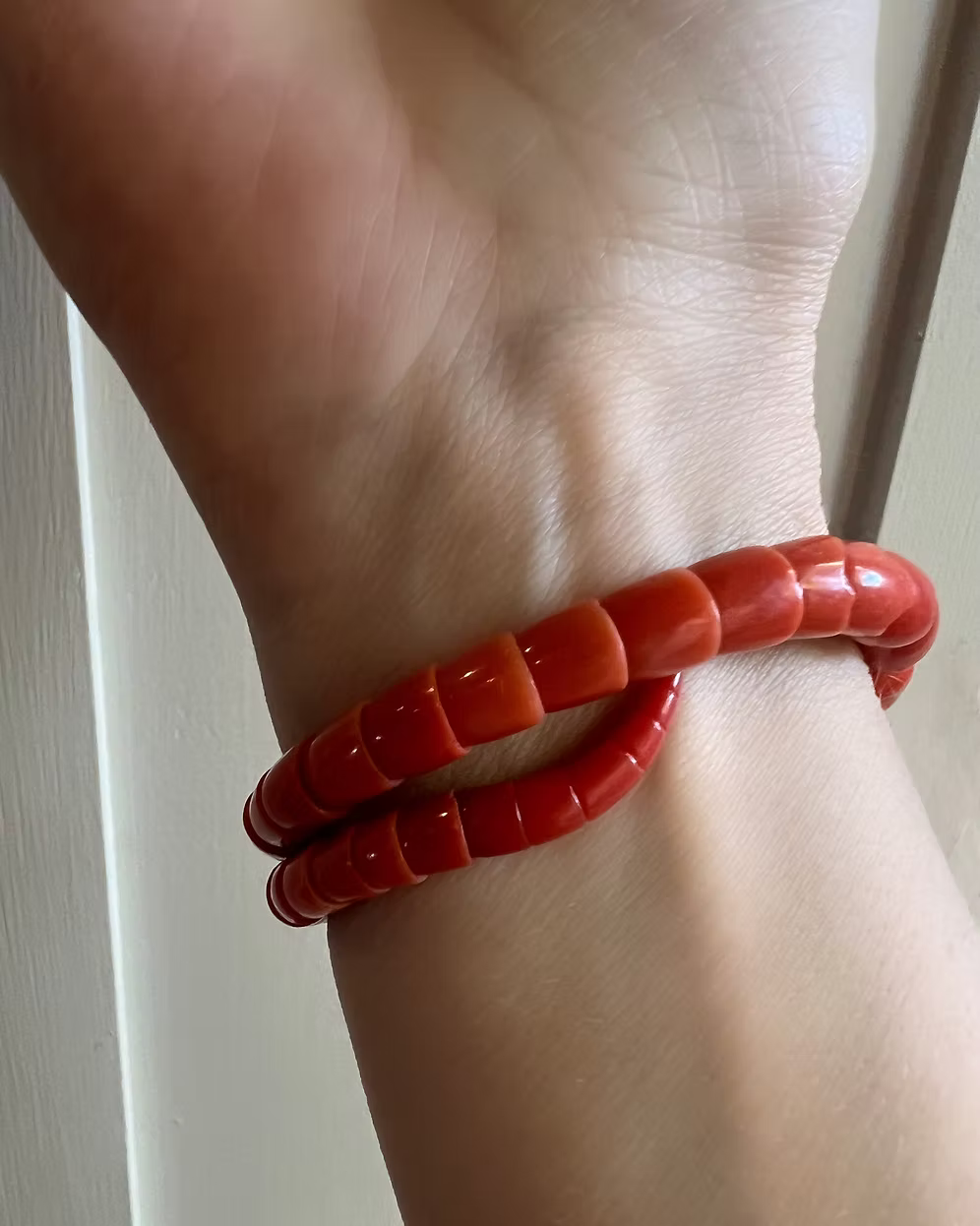 Coral Serpent Bracelet