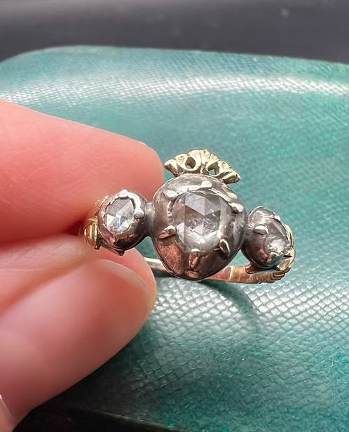 Crowned Heart Betrothal Ring 1760