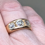 Old Cut Diamond 3 Stone