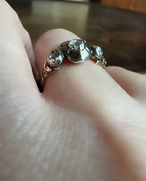 Crowned Heart Betrothal Ring 1760