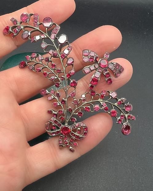 Flat-cut Garnet Aigrette c.1750