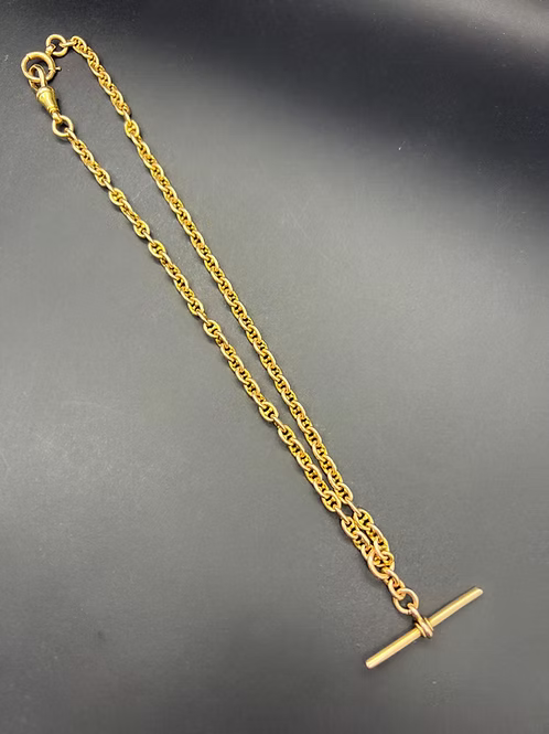15ct Mariner link Albert chain
