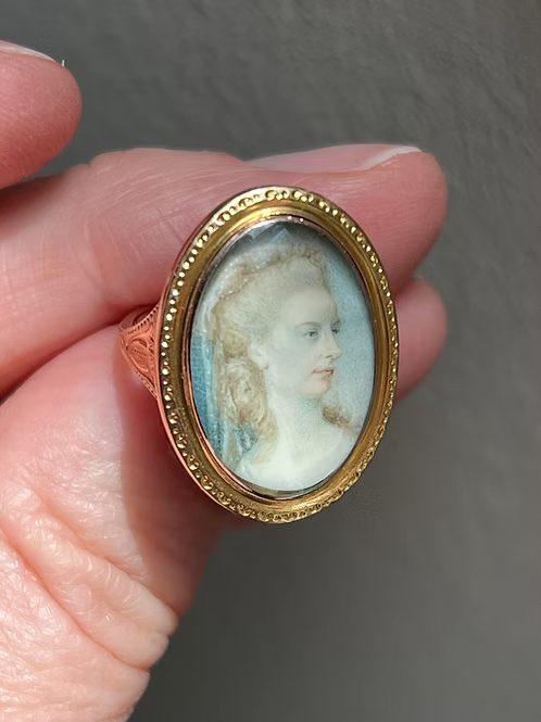 Scottish Portrait Miniature Ring