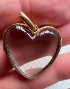 Victorian Rock Crystal Heart Locket