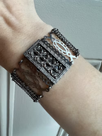 Steel Filigree Bracelet