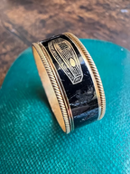 Enamel Coffin Ring