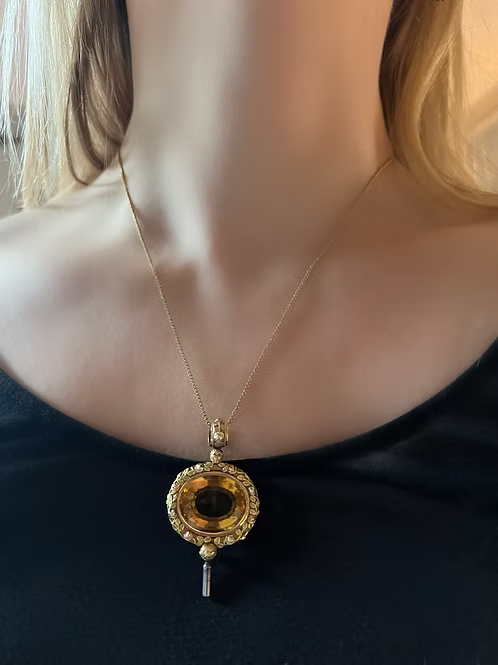 Citrine 3 Colour Gold Watchkey