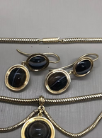 Banded Agate Demi-Parure