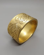 Wide Victorian Pinchbeck bracelet