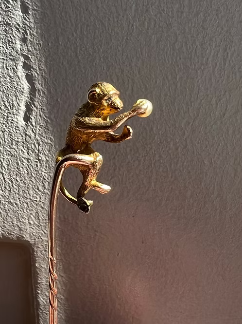 15ct Monkey Stickpin