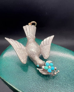 Victorian Dove Pendant