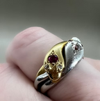 Platinum and Gold Snake Ring 1899