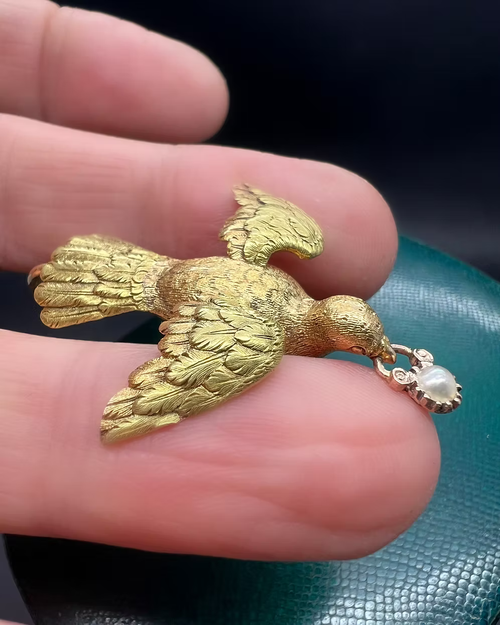 Victorian Dove Pendant