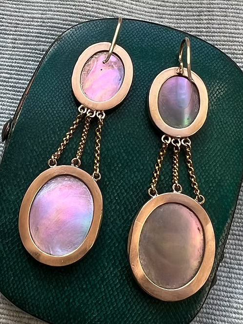 French Empire Agate Earrings