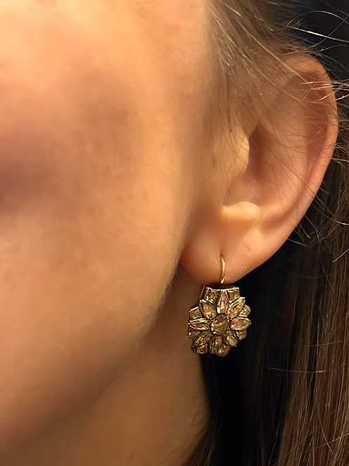 Portuguese Topaz Cluster Earrings