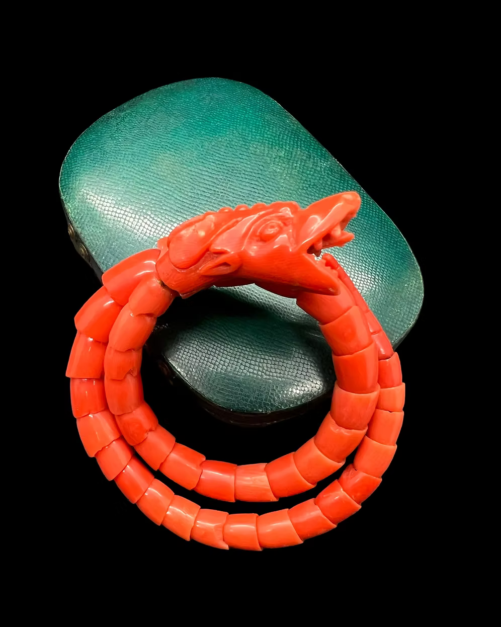 Coral Serpent Bracelet