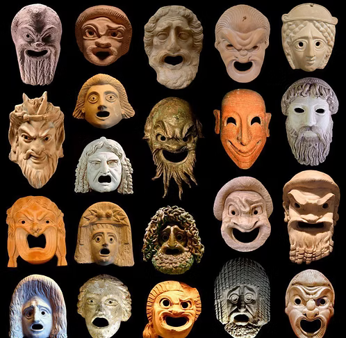 Theatre Mask Pendant