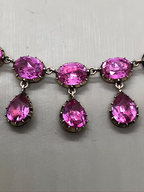 Stunning Magenta Pink Paste Necklace