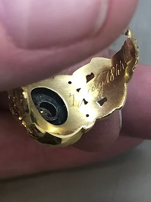Diamond Mourning Ring 1844