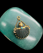 Bloodstone Scallop Scent Bottle Pendant