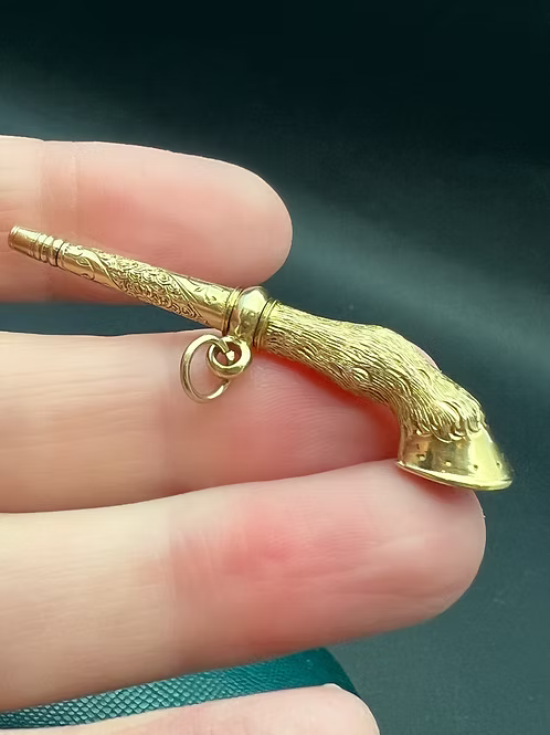 Horse Hoof Watch Key Pendant