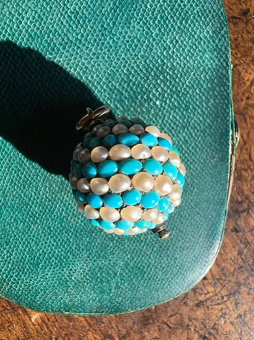 Turquoise and Pearl Ball