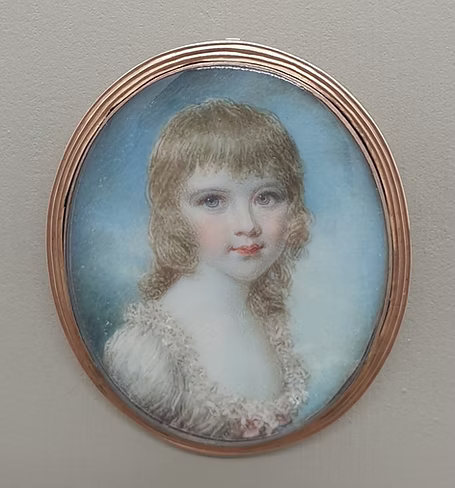 Miniature of a Young Girl by Samuel Shelley