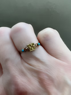 French Empire Swivel locket ring