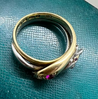 Platinum and Gold Snake Ring 1899
