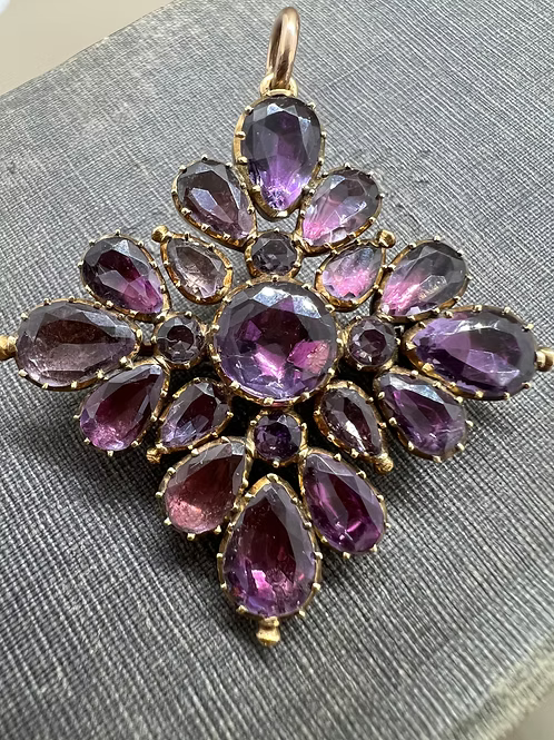 Foiled Amethyst Cruciform c.1810