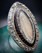 Georgian Diamond Navette Ring