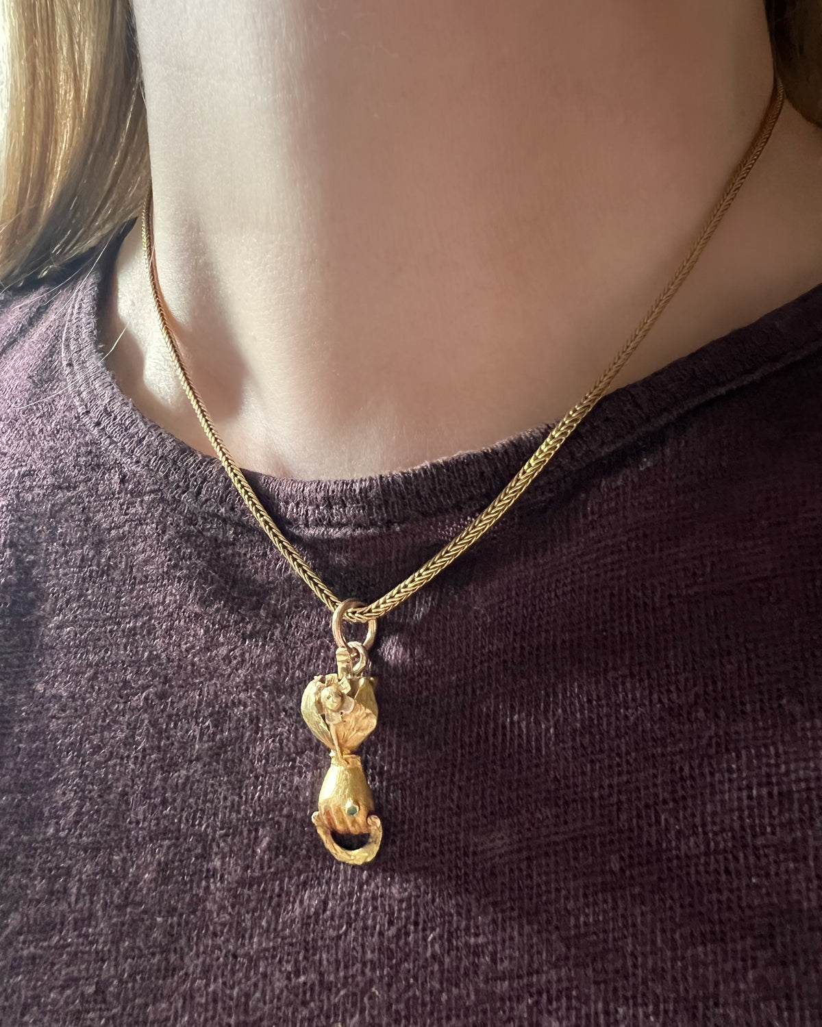 Georgian Cuffed Hand Pendant