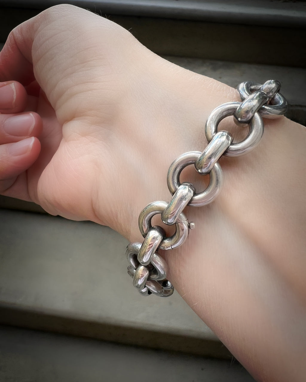 French Silver Bracelet